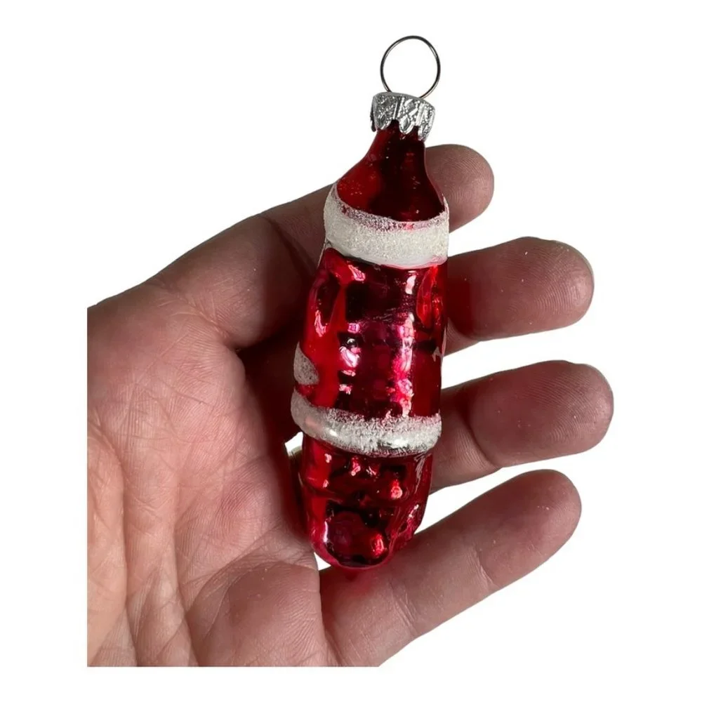 Vintage Blown‎ Glass Santas
